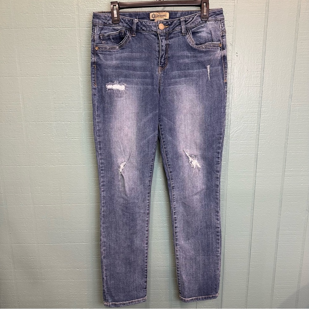 Democracy “Flex”-ellent Skinny Distressed Stretch Jeans Size 8